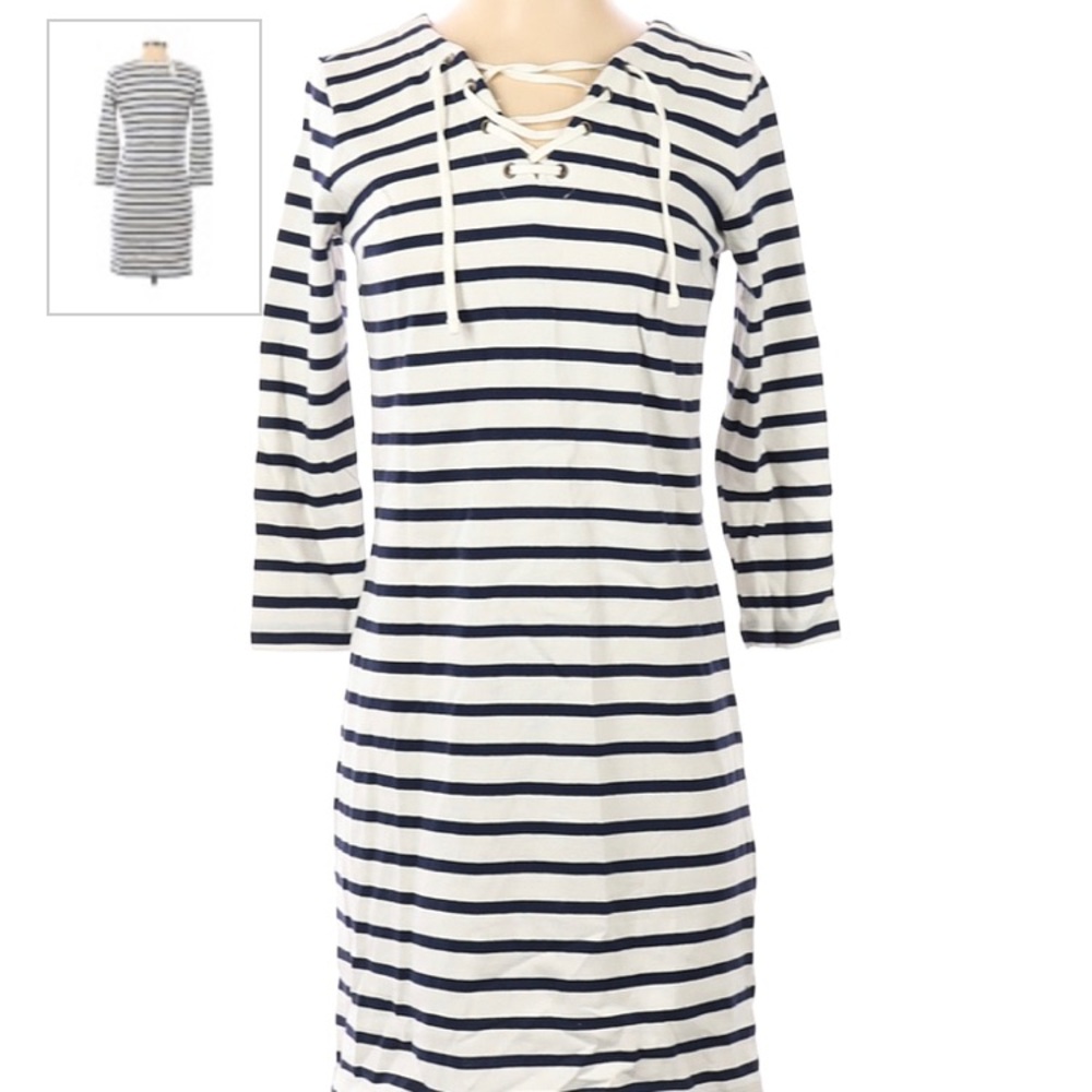 Old Navy Striped Tie Front Nautical Dress